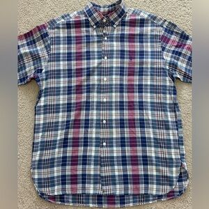 Ralph Lauren Men’s Large McMeel Short Sleeve Plaid Shirt